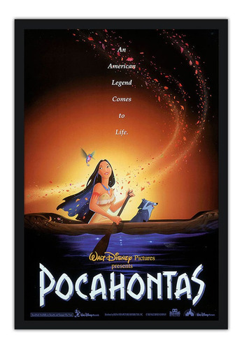 Quadro 64x94cm Pocahontas - Retro - Princesas - Disney 15