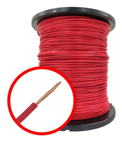 Cable Thw-ls/thhw-ls Rojo 14 Awg Iusa 301127 Rollo 500 Mts