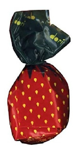Bala Recheada Morango Polpa Natural - Dori - Pcte 600g