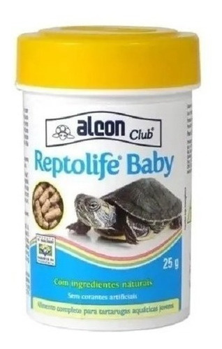 Alcon ração tigre d agua filhote reptolife baby 25g tartaruga