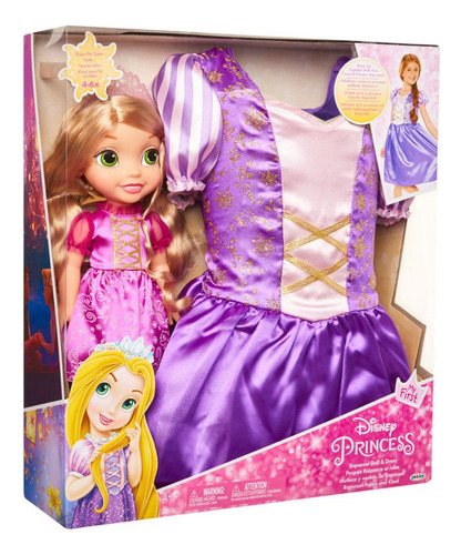 Rapunzel Disney - Princesa Muñeca Con Disfraz