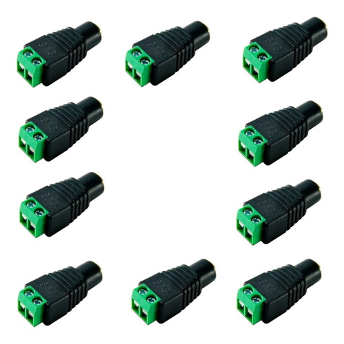 Conector Ficha Plug Hembra Mac Alimentacion Dc Camar Led X10