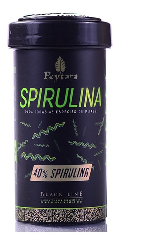 Imagem 1 de 1 de Poytara Black Line - Spirulina 40% 45g