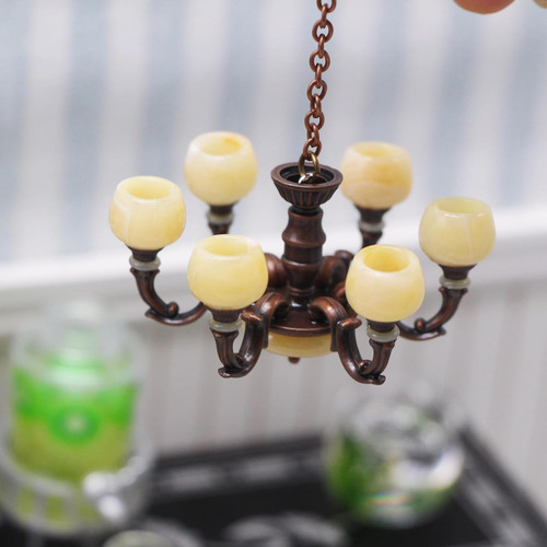 Lámpara De Luces Led Para Casa De Muñecas En Miniatura, Mini