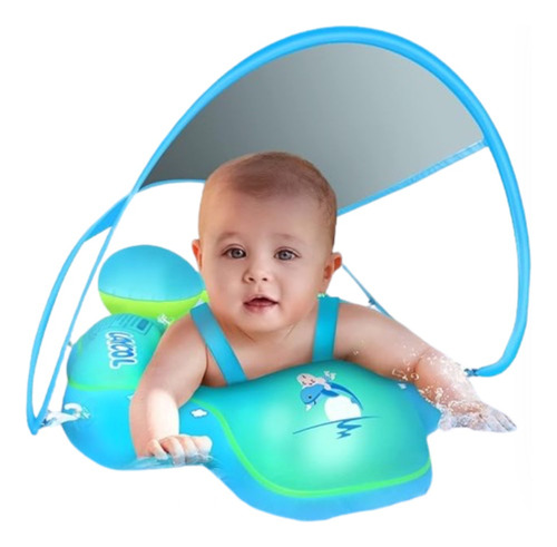 Flotador Para Bebé Con Toldo, Incluye Bomba Manual
