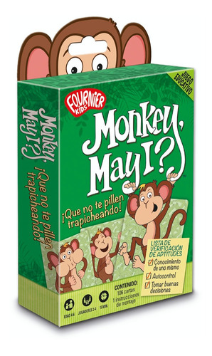 Juego De Cartas Para Niños Monkey May I?