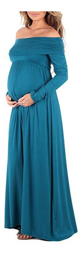 Vestido De Maternidad Confeccionado Con Escote De Una Pieza