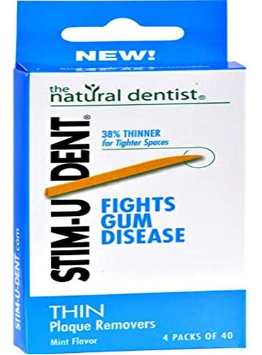 Natural Dentist Stim-u-dent - Placa Fina Para Quitar Menta T