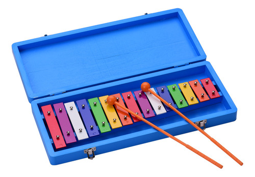 Xilofone Glockenspiel De 15 Teclas Colorido Para Educação Pr