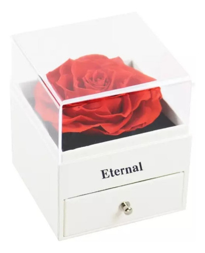 Imagen 1 de 4 de Rosa Natural Preservada Eternal , Regalo Joyero , Dia Madre