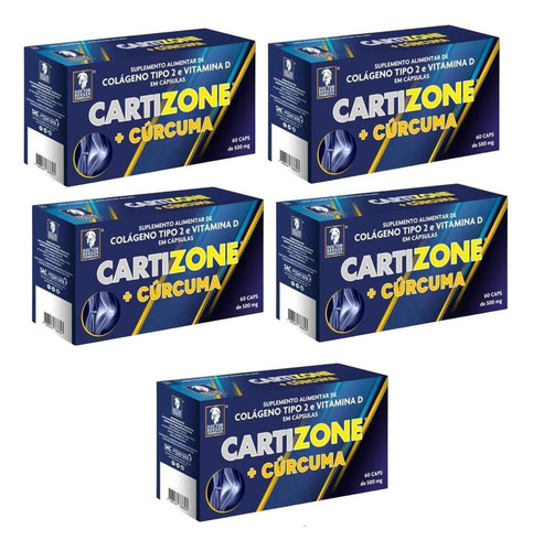 Kit Cartizone Com 5 Caixas De 60 Cápsulas Cada