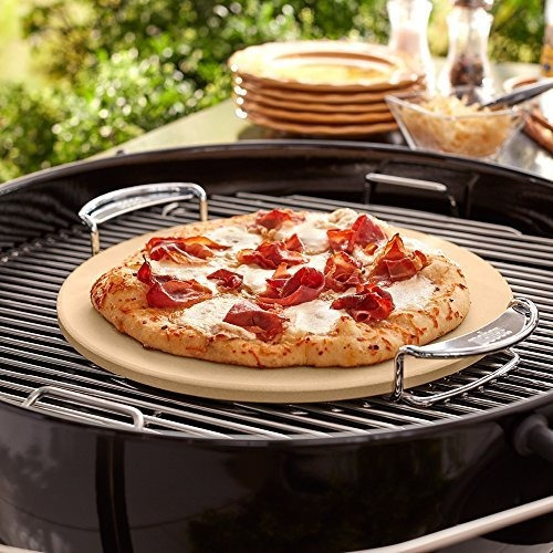 Weber 8836 Gourmet Bbq System Pizza Stone Con Portaequipajes