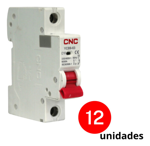 Pack - 12 Int. Automatico Cnc 1x10a 6ka C