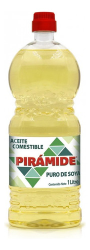 Aceite Pirámide Puro De Soya Caja Con 12 Botellas De 1 Litro
