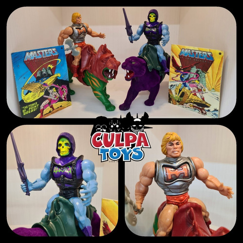 --- Culpatoys He-man Skeletor Battle Cat Phantor Vintage ---