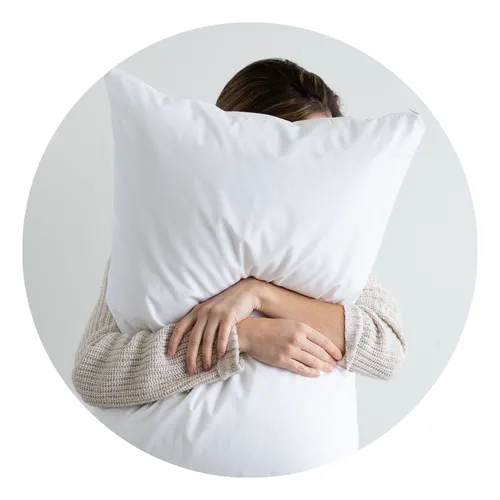 Almohada Naturis Fiberball 70x45 Microfibra Faja Y Bordado