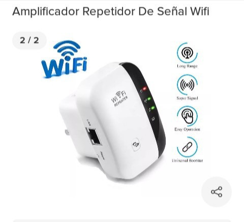 Expansor Repetidor Señal Wifi 300mbps Internet