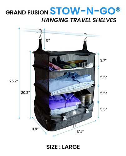 Estantes De Viaje Colgantes Portátiles Stow-n-go, De Para El