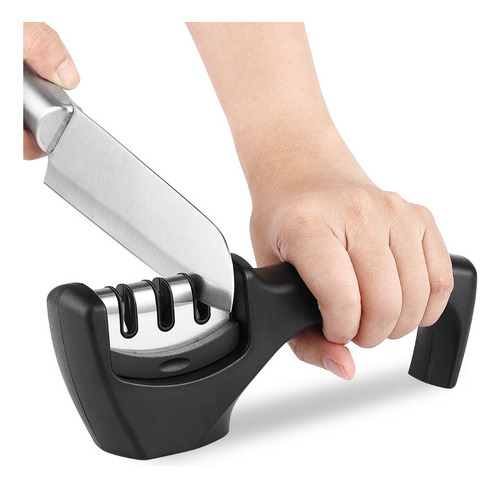 Afilador De Cuchillos Portátil De 3 Etapas Para Cocina