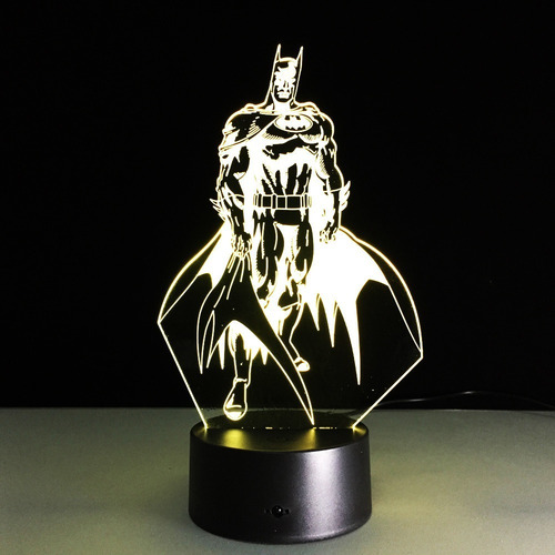 Lampara Ilusión 3d Dc Batman Super Héroe