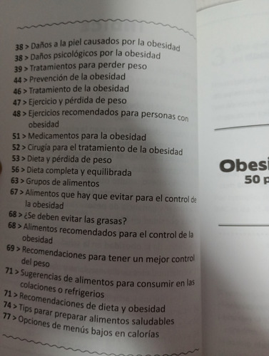 Obesidad Y Sobrepeso 50 Preguntas Y Respuestas Más Menú (Usado)