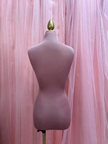 Maniquí De Dama Alta Costura Rosa Palo Bc Talla Ch-med Rosa Palo