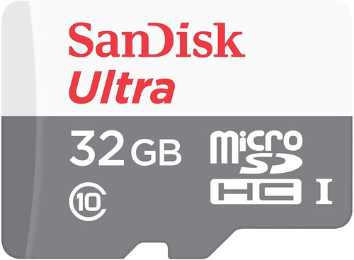 Imagen 1 de 7 de Tarjeta De Memoria Sandisk Ultra Con Adaptador Sd 32gb Sdsqunr-032g-gn3ma