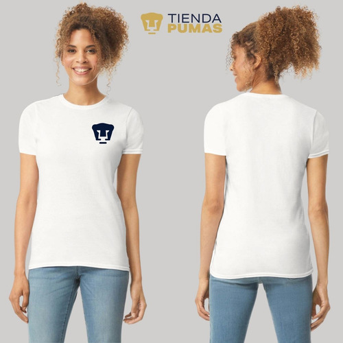 Playera Pumas Unam Mujer Logo Azul