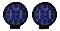 Comprar Par De Faro Led Auxiliar 42w 14 Led Azul 12\u002F24v 4x4 Off Road