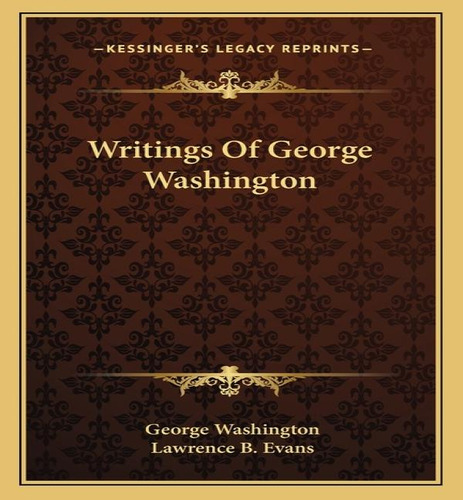 Libro Writings Of George Washington - Washington, George