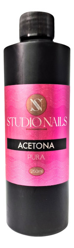 Acetona Pura Para Uñas De 250ml, Gel, Acrílico. Studio Nails