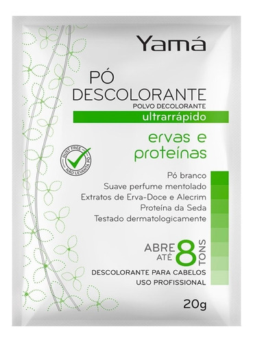 Pó Descolorante Ervas E Proteínas 20g Yamá