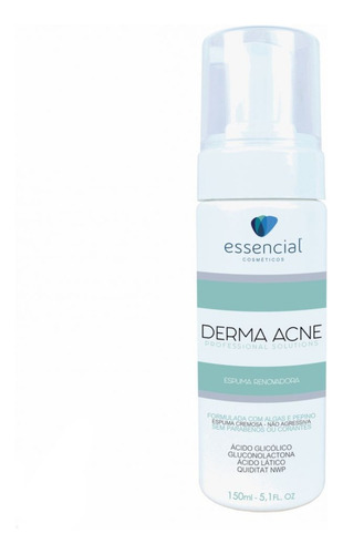 Espuma Renovadora Facial Dermaacne 150ml Essencial Tipo de pele Todo tipo de pele