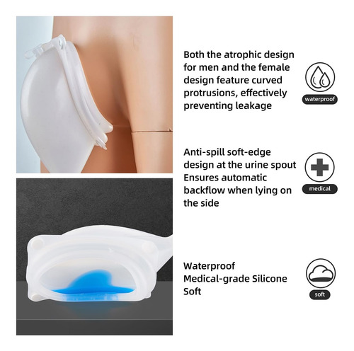 Reutilizable Bolsa Orina Para Urinarios Masculinos Man