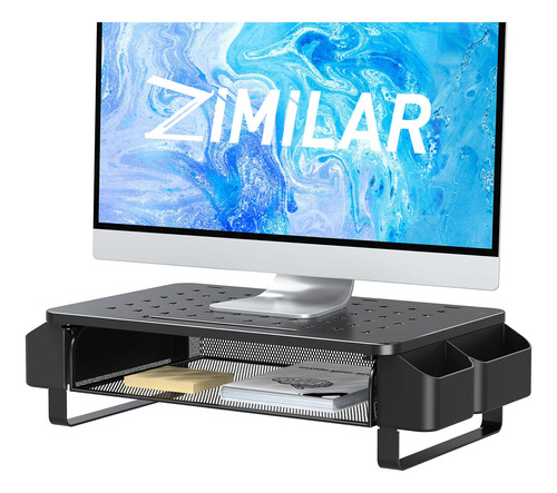 Zimilar Soporte Elevador De Monitor Con Cajn, Elevador De Mo