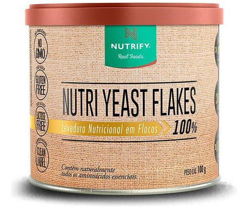 Levedura Nutricional Nutri Yeast Flakes - 100g - Nutrify