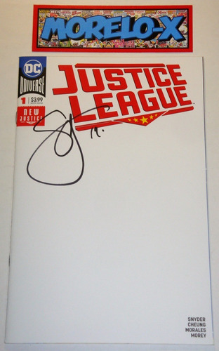 Justice League #1- Portada Special Doble- 2 Firmas- C O A (Usado)