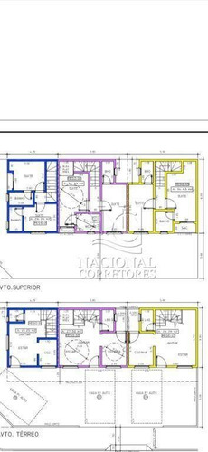 Sobrado Com 2 Dormitórios À Venda, 61 M² Por R$ 345.000,00 - Jardim Das Maravilhas - Santo André/sp - So4017