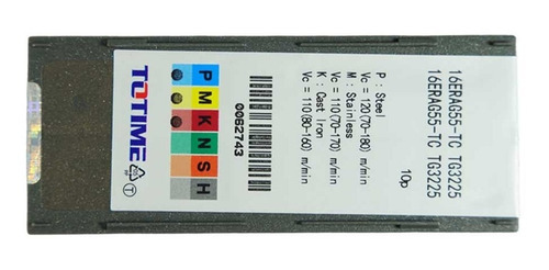 10 Insertos Para Roscado 16erag55-tc Tg3225 Totime