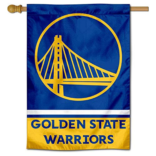 Banderín De Golden State Warriors De Doble Cara Casa