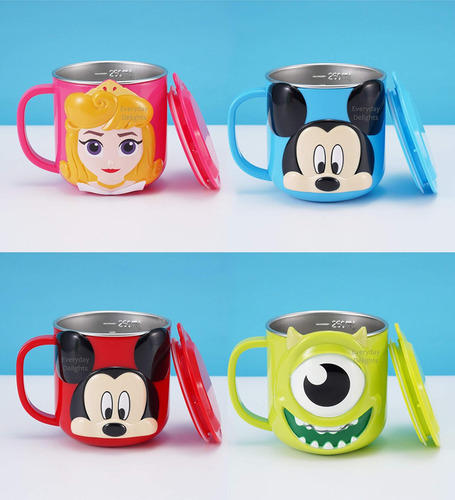 Daría Delicias 3d Mickey Red Durable Acero Inoxidable Copa