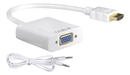 Adaptador Vga Hembra A Hdmi Macho Viene Con Cable Audio