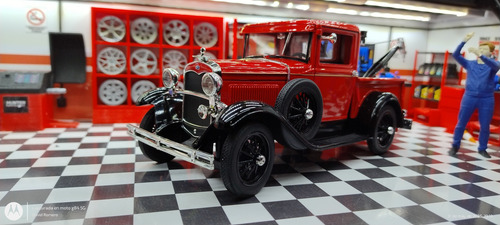 Ford Modelo A Grúa 1931 Signature Models Escala 1 18 Rojo (Usado)
