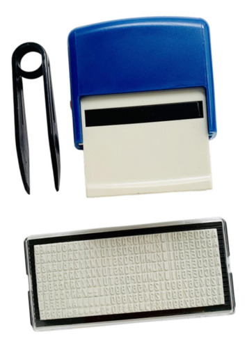 Selete De Sello Impresión De Sello Compacta 18 Mmx47mm Azul