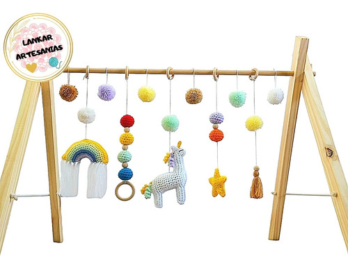 Gimnasio Para Bebe Nordico Montessori Unicornio Rainbow