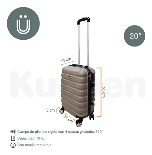 Maleta de viaje chica con ruedas sale