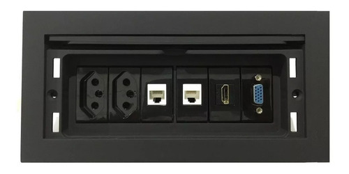 Imagem 6 de 6 de Caixa De Conectividade Para Mesas Completa - Qmf6-m1