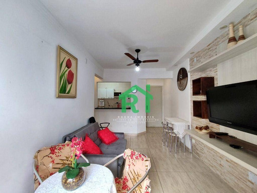 Imagem 5 de 22 de Apartamento À Venda Na Praia Das Astúrias, Sacada, 1 Dormitório Sendo 1 Suíte, 1 Vaga De Garagem, Astúrias, Guarujá/sp - Ap5369