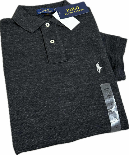Camiseta Hombre Tp Polo Ralph Lauren Slim Fit Grey Original