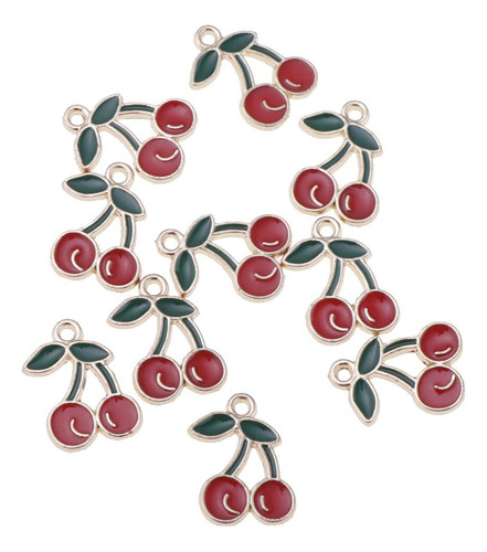 Conjunto De 20 Encantadores Colgantes Frutales Para Crear